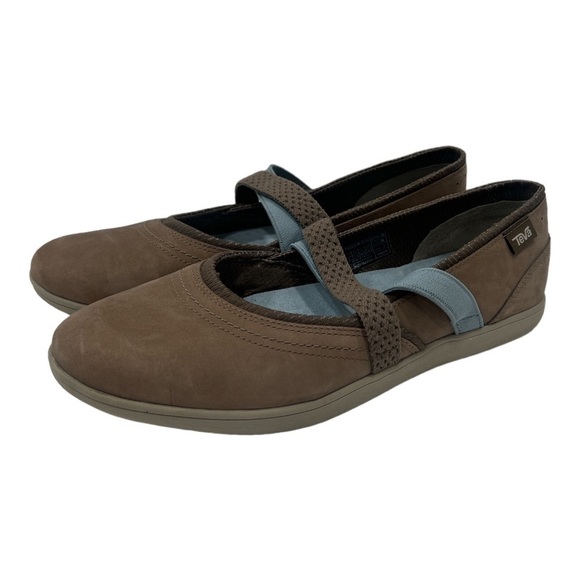 Teva Women's Flats in Brown and Blue - Picture 3 of 10